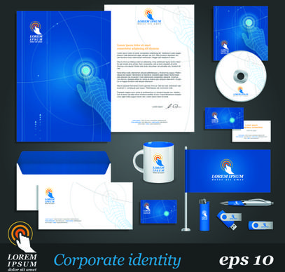 corporate identity kit vector templates