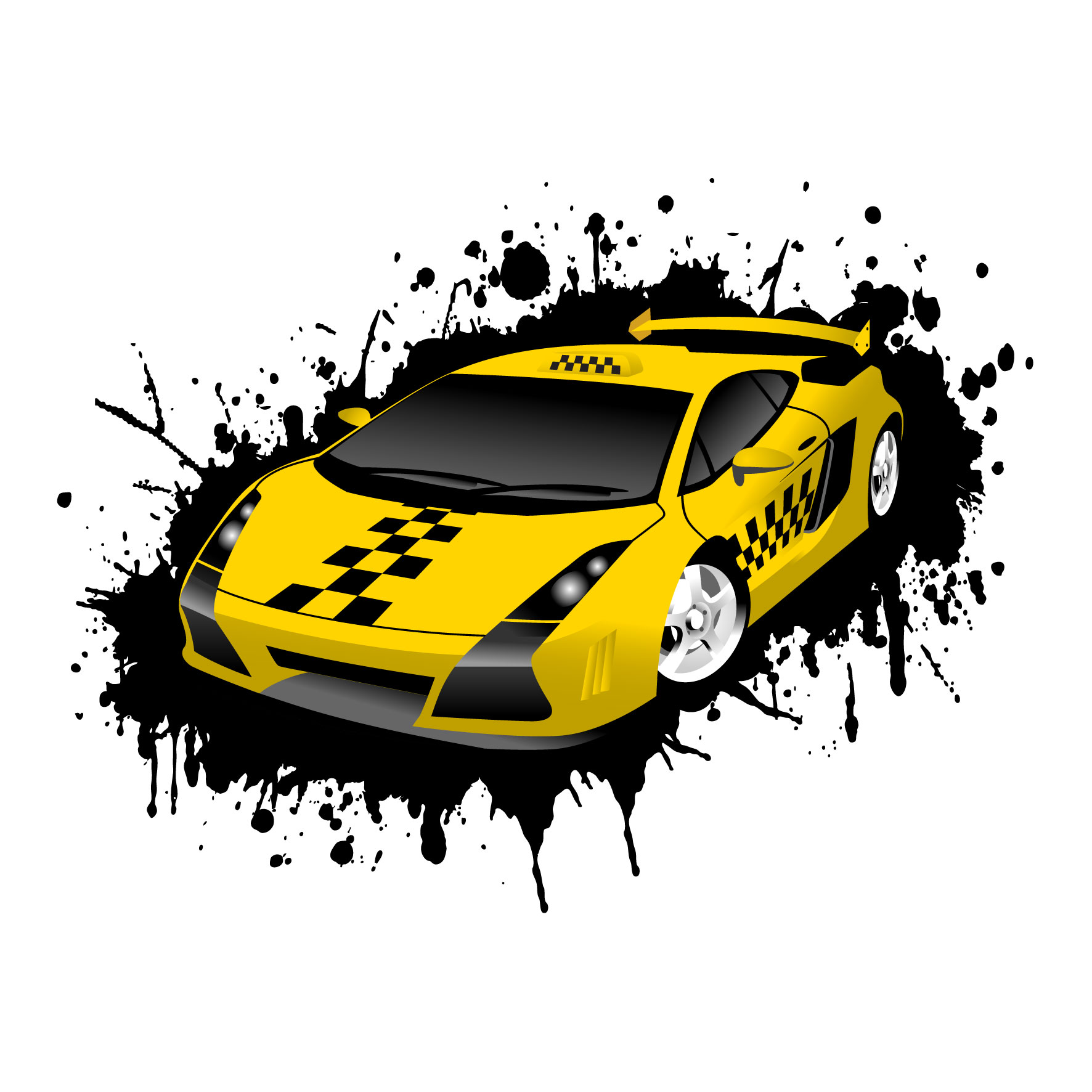 taxi design vector