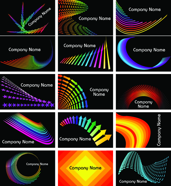 colorful card vector graphics