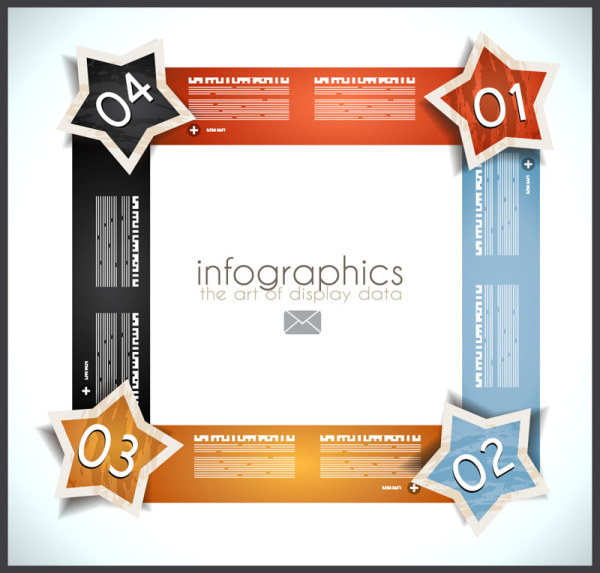 business numbered infographics vector