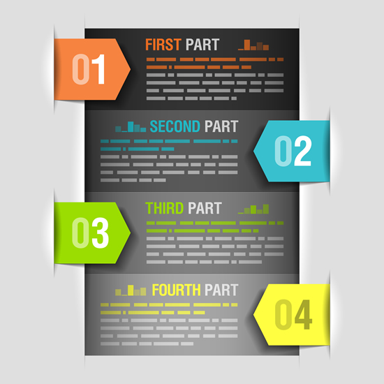 creative information chart vector graphic