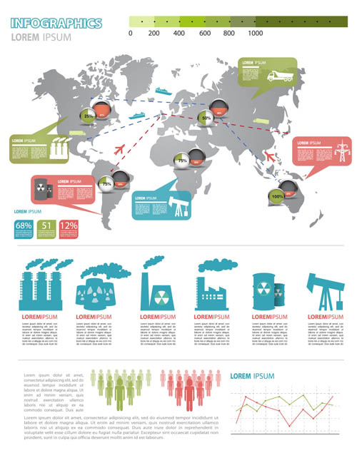 petroleum and chemical elements design elements