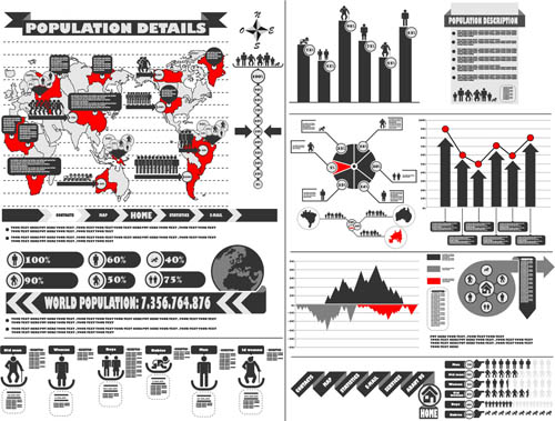 fashion information chart vector graphic