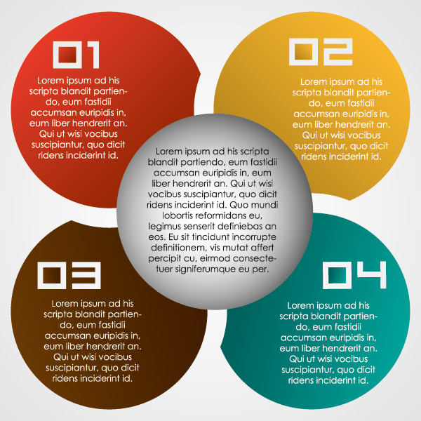 statistical data template design elements