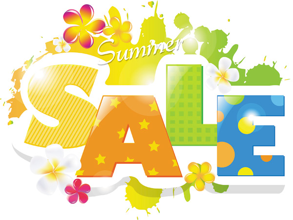 summer refreshing sale vector