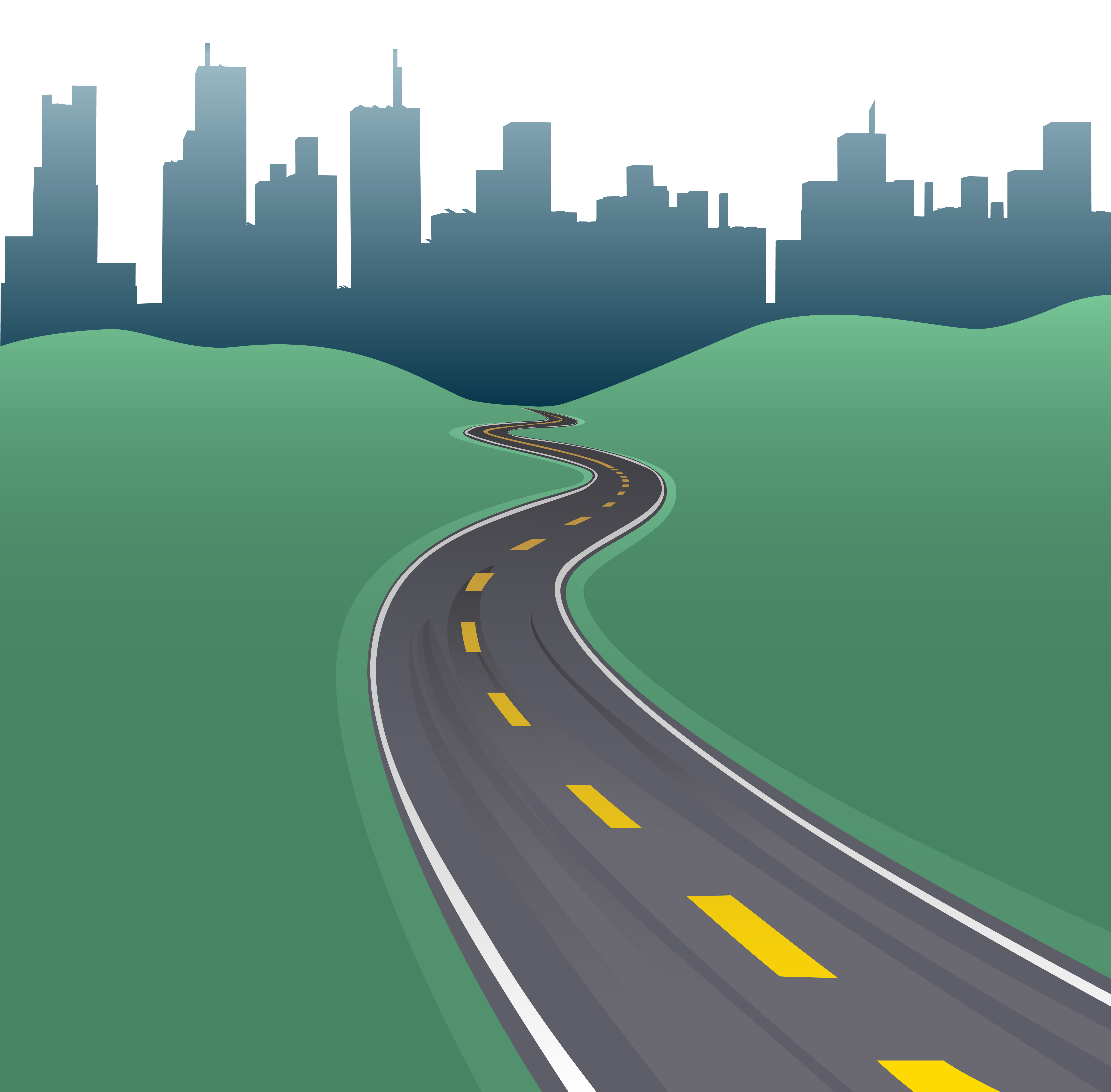 different road design vector