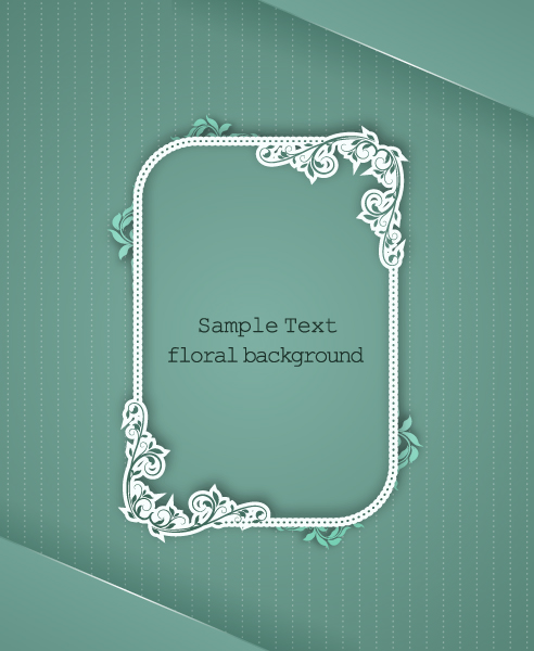 floral frames vector backgrounds set