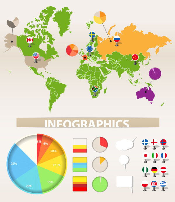 graphical chart design vector