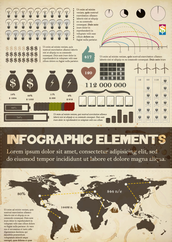 graphical chart design vector