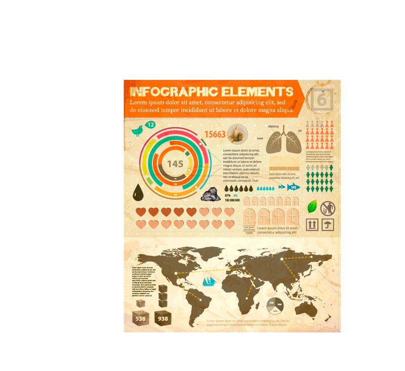 data distribution route vector graphic