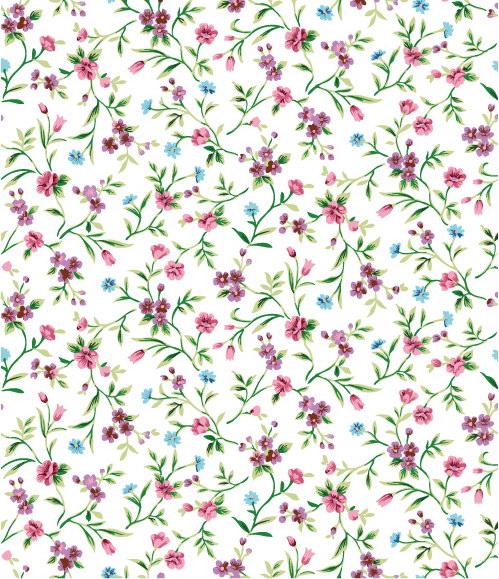 small broken flower background vector