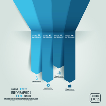 creative infographic with number design vector