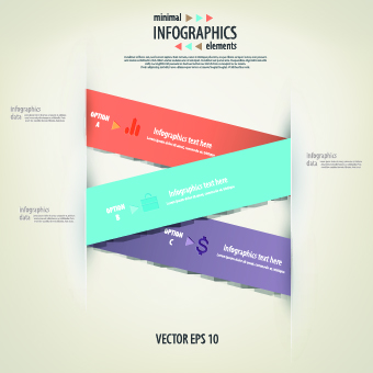 creative infographic with number design vector