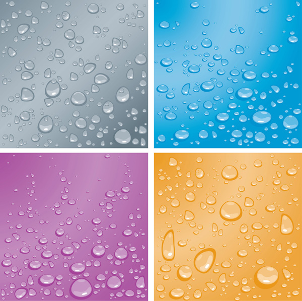 drops of water backgrounds art vector