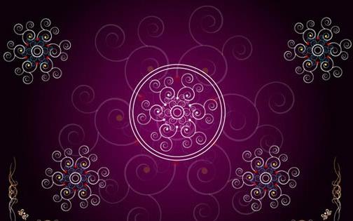 decorative pattern background 1 vector