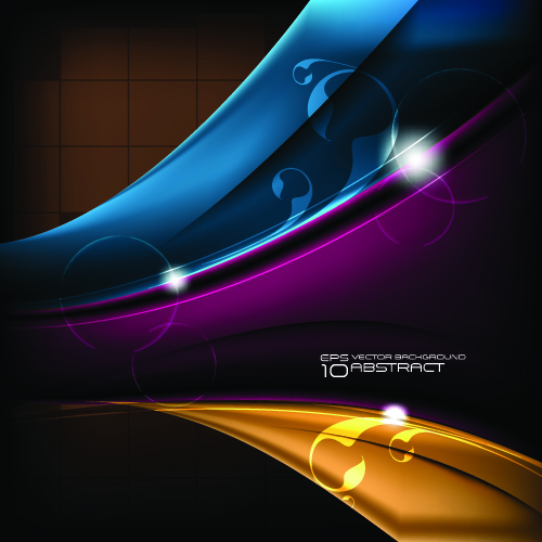 color wave vector background art