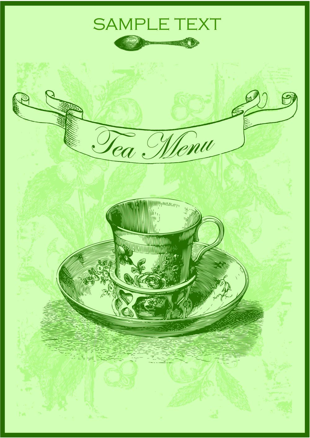 green tea menu