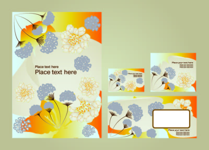 bright pattern business card templates