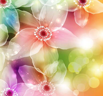 fresh flowers design vector art