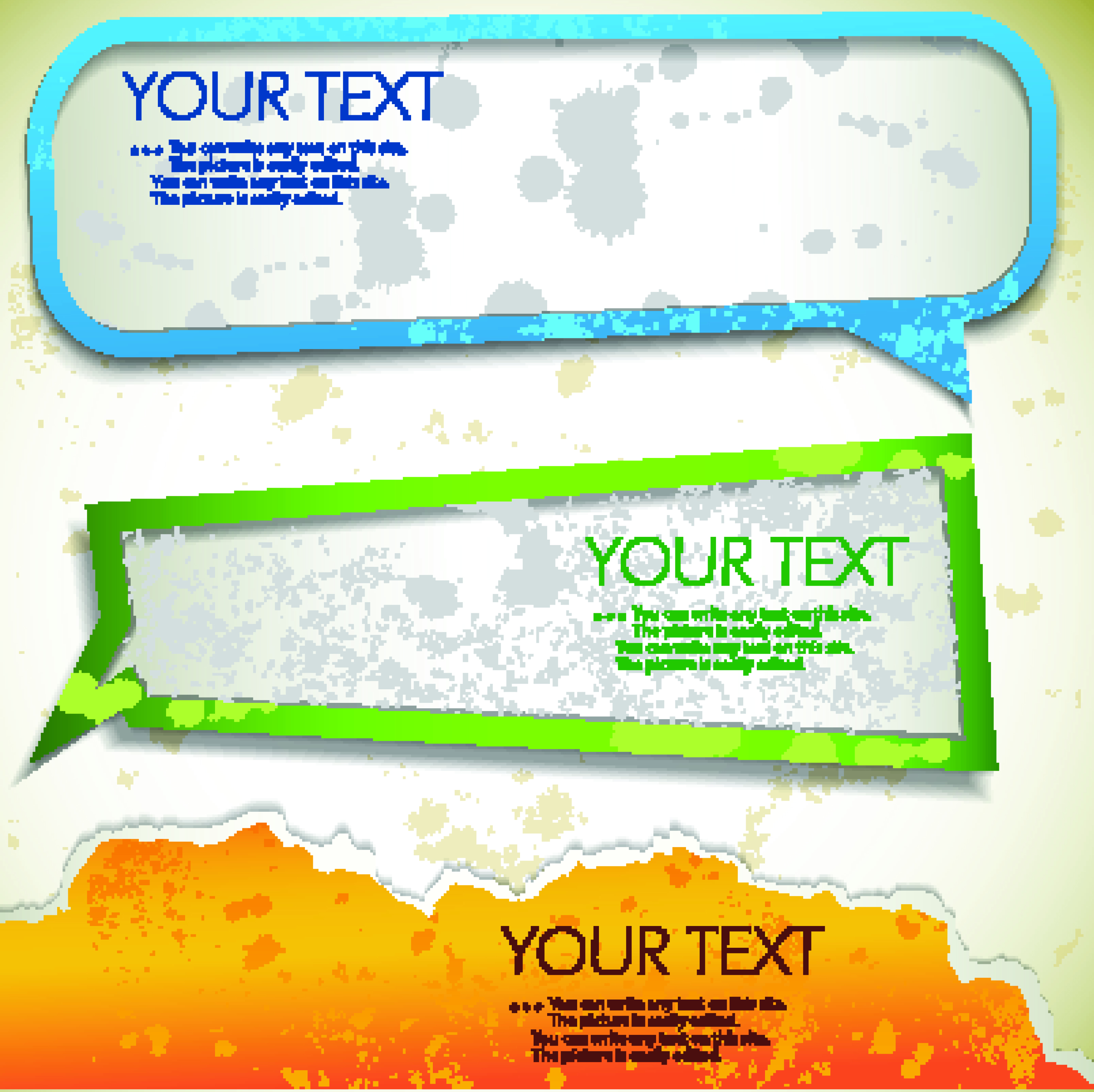 speech bubbles garbage vector