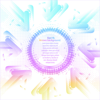 pastel colors background with arrows vector