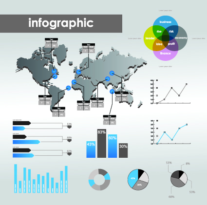 infographic and elements vector set