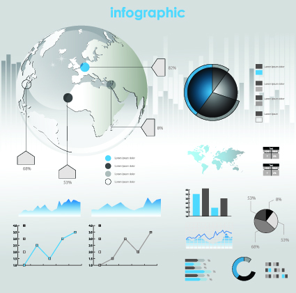 infographic and elements vector set