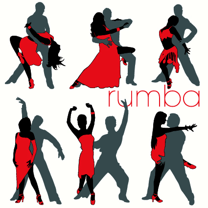 elements of dancing vector graphics