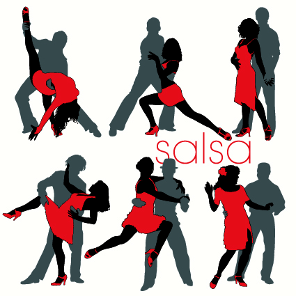 elements of dancing vector graphics