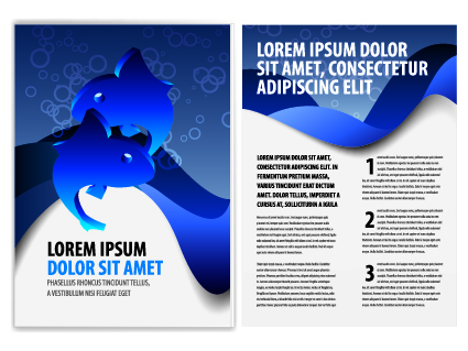 cover of business brochure and flyer vector