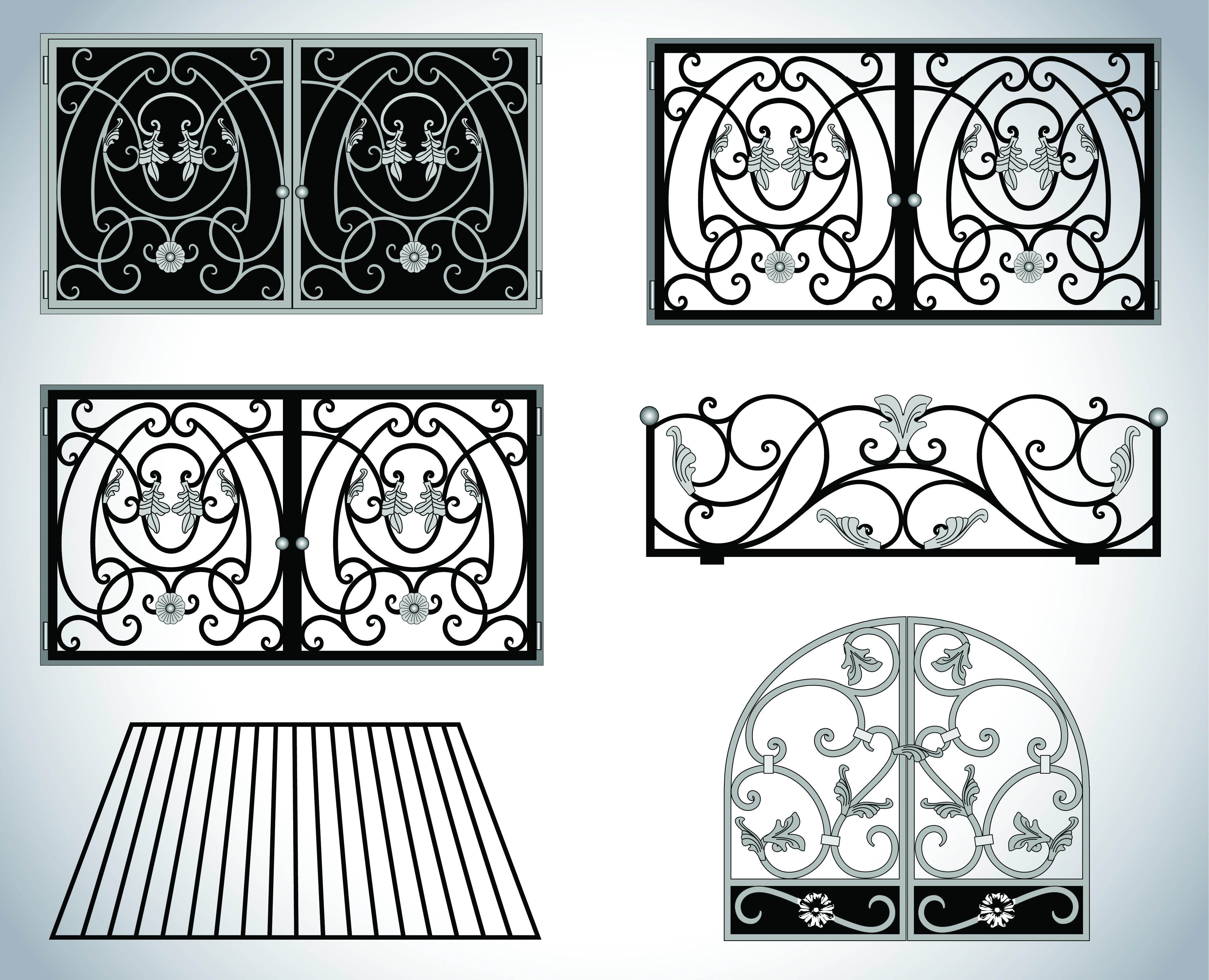 vector forged guardrail design set