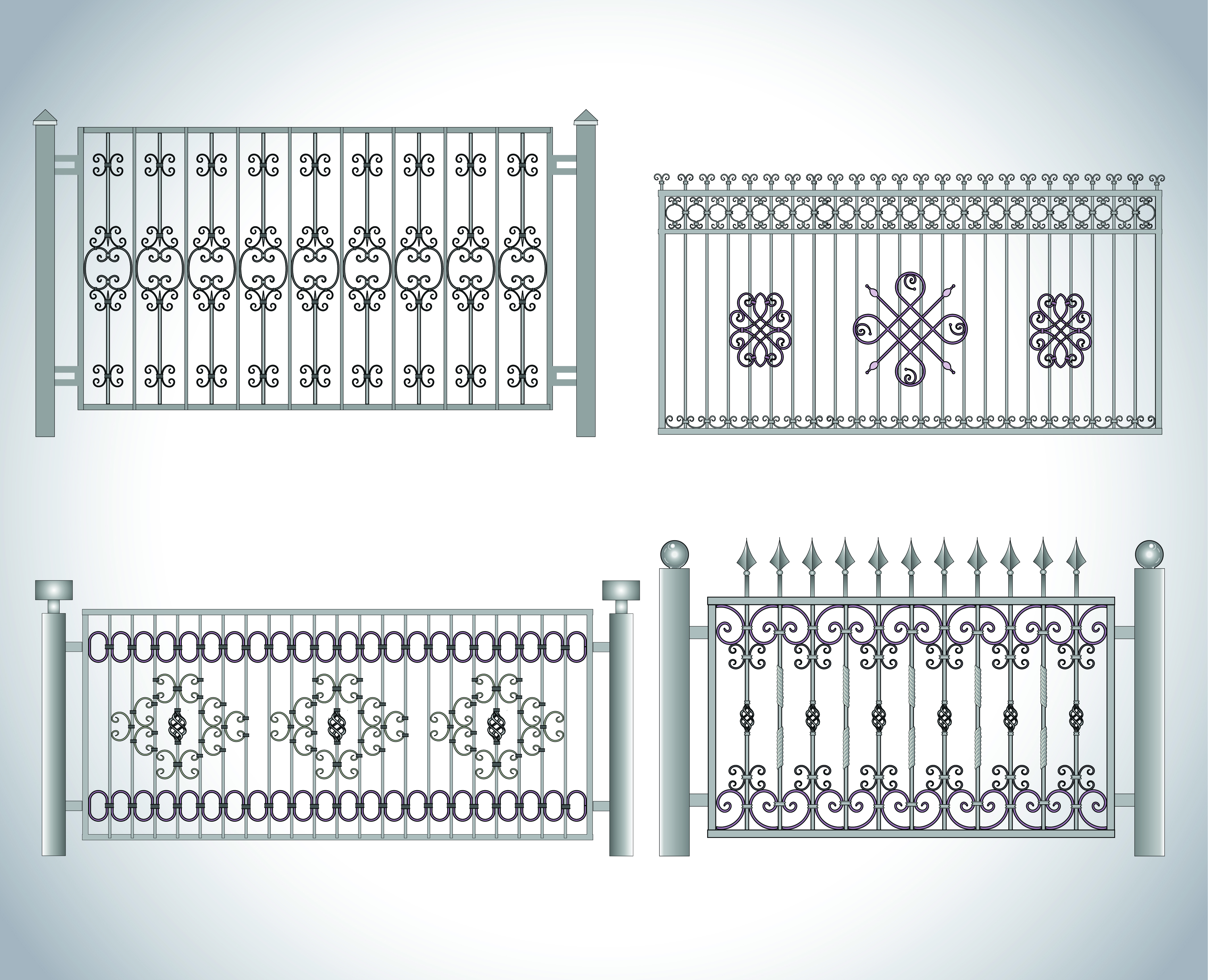 vector forged guardrail design set