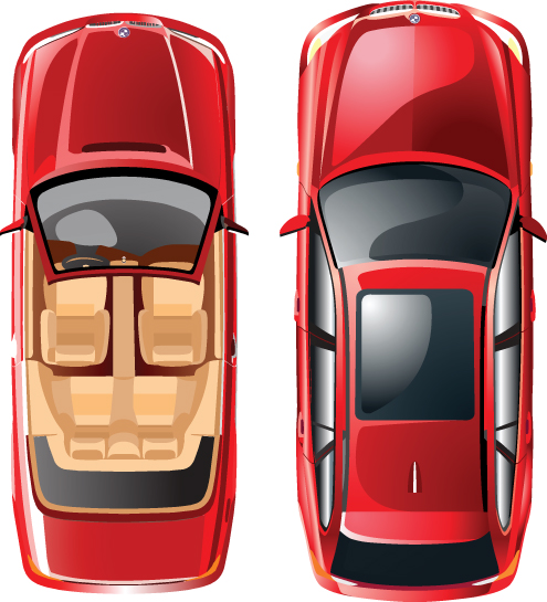 different model cars vector graphics