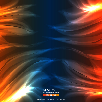 dynamic light backgrounds art vector set