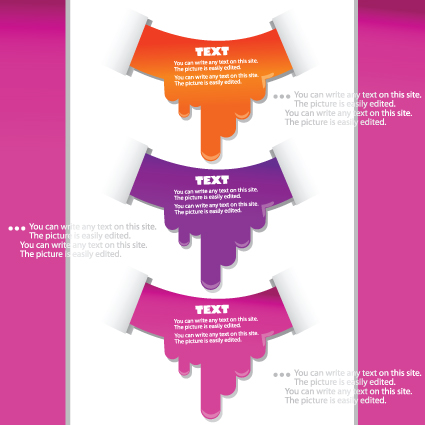 information with hand template elements vector