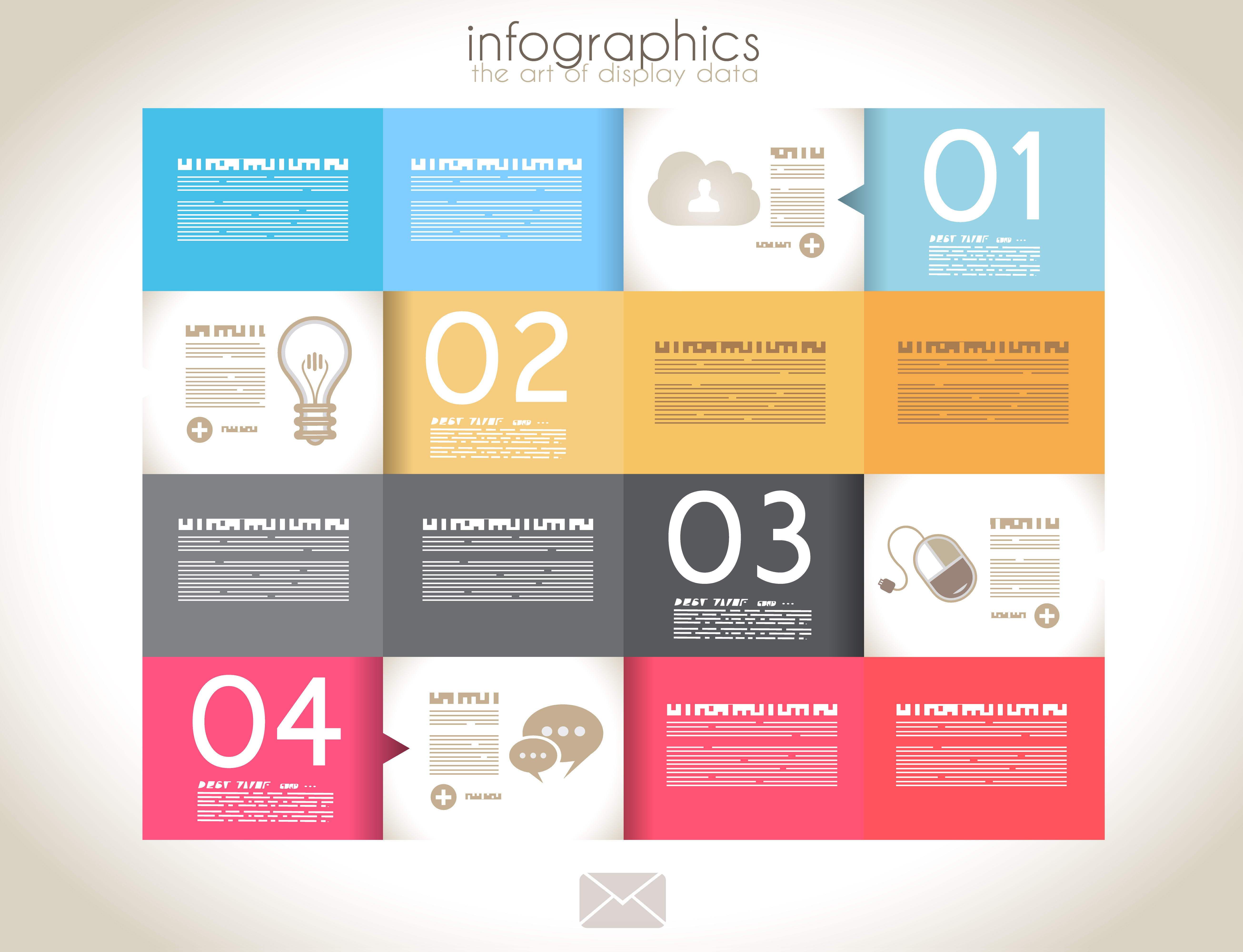 infographics with data design vector