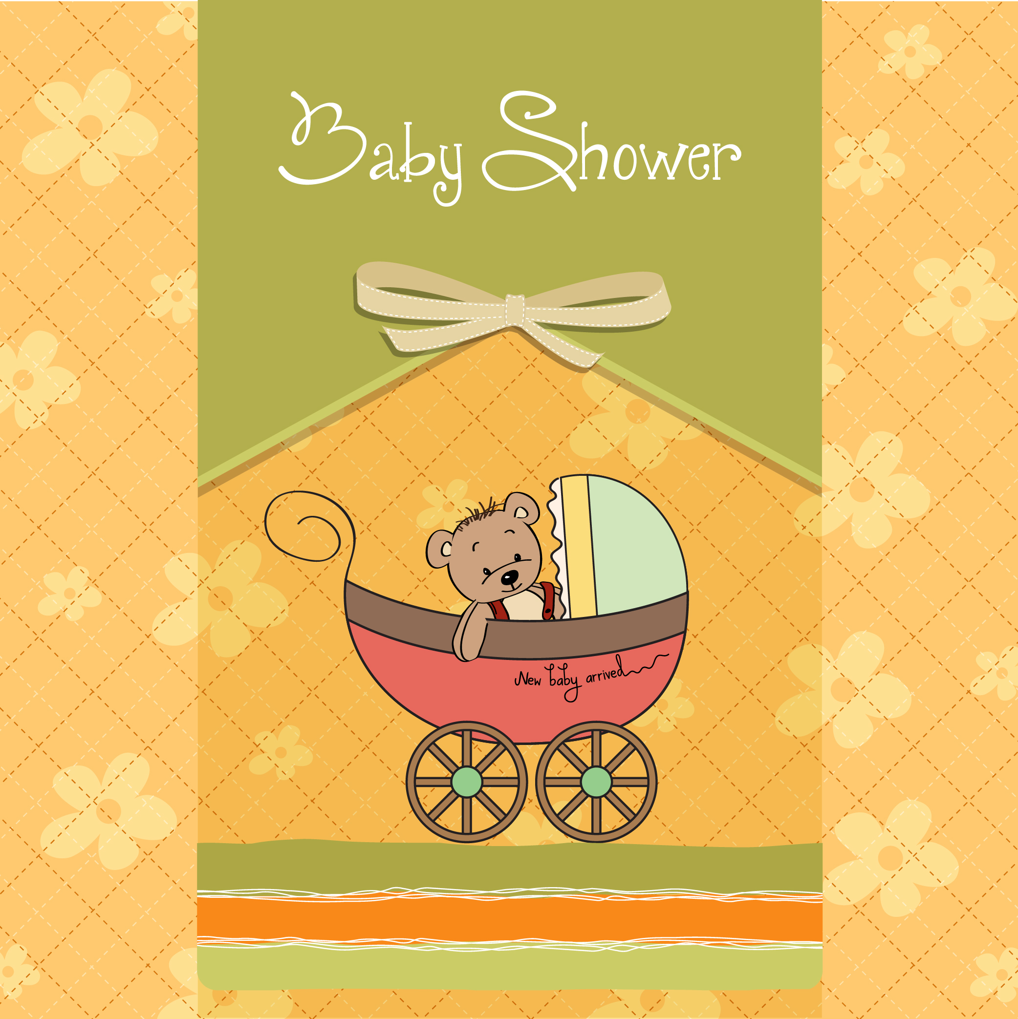 cute child style card vector graphics