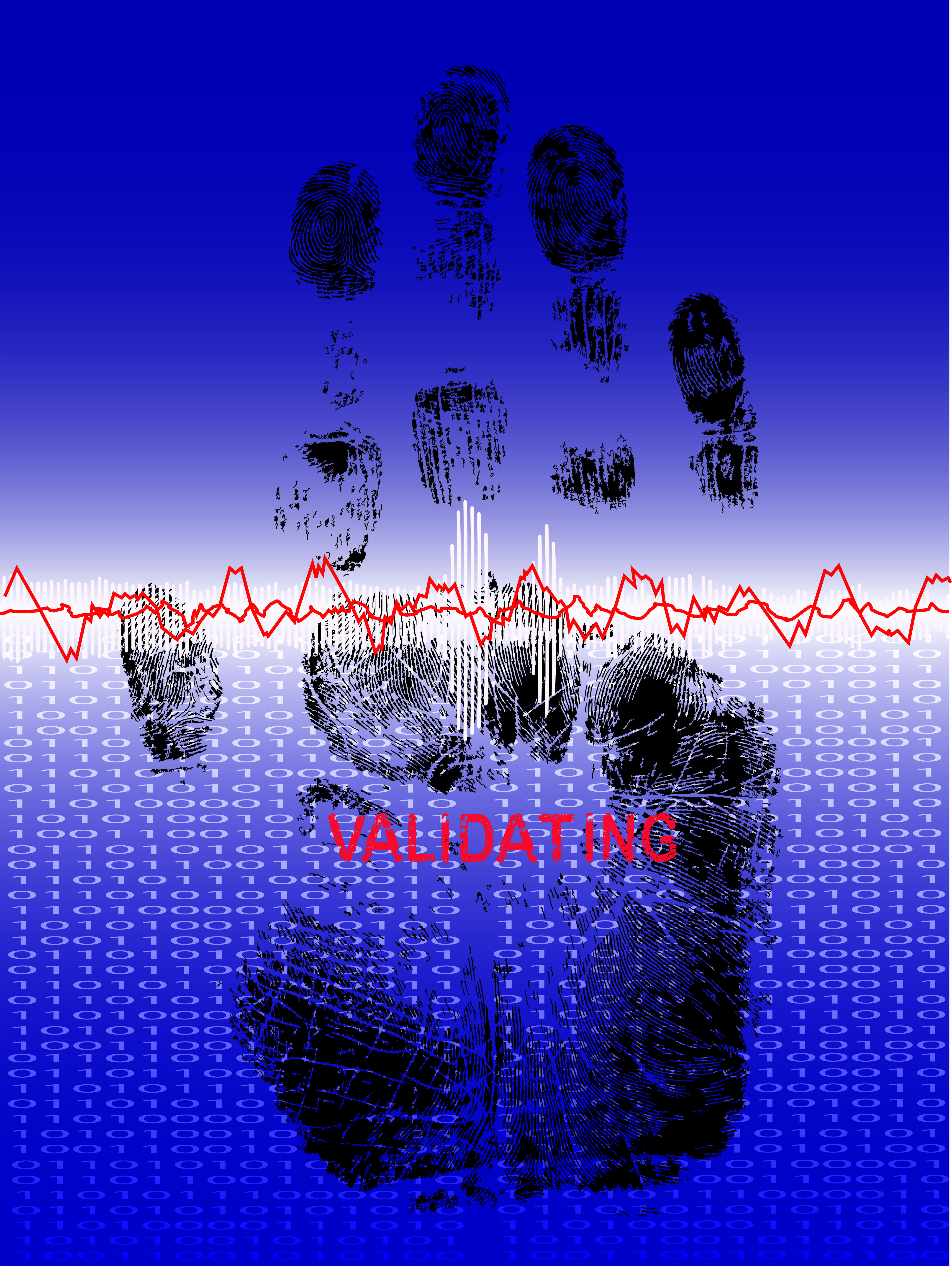 different fingerprints design elements vector