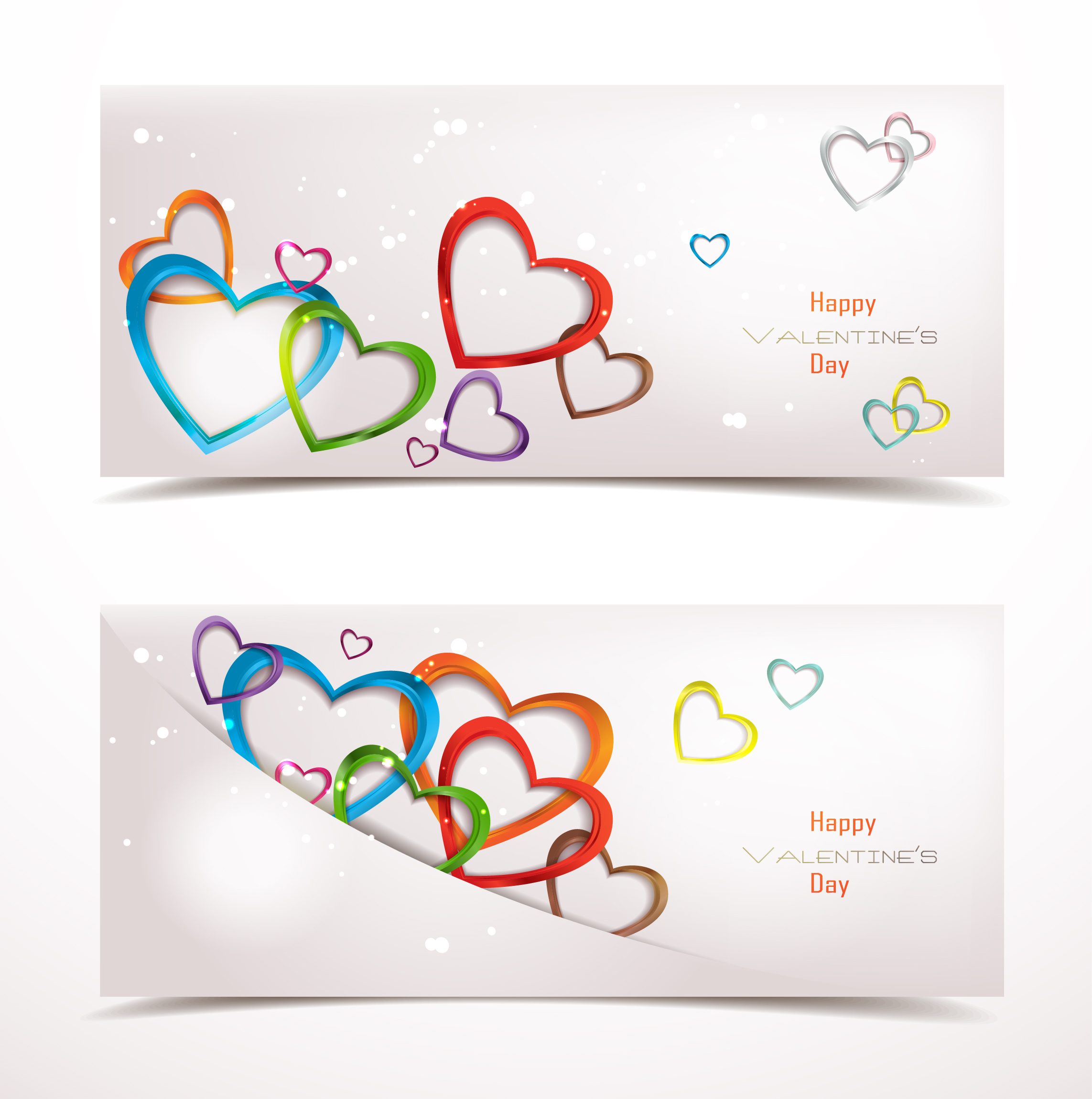 valentine day romantic banner vector