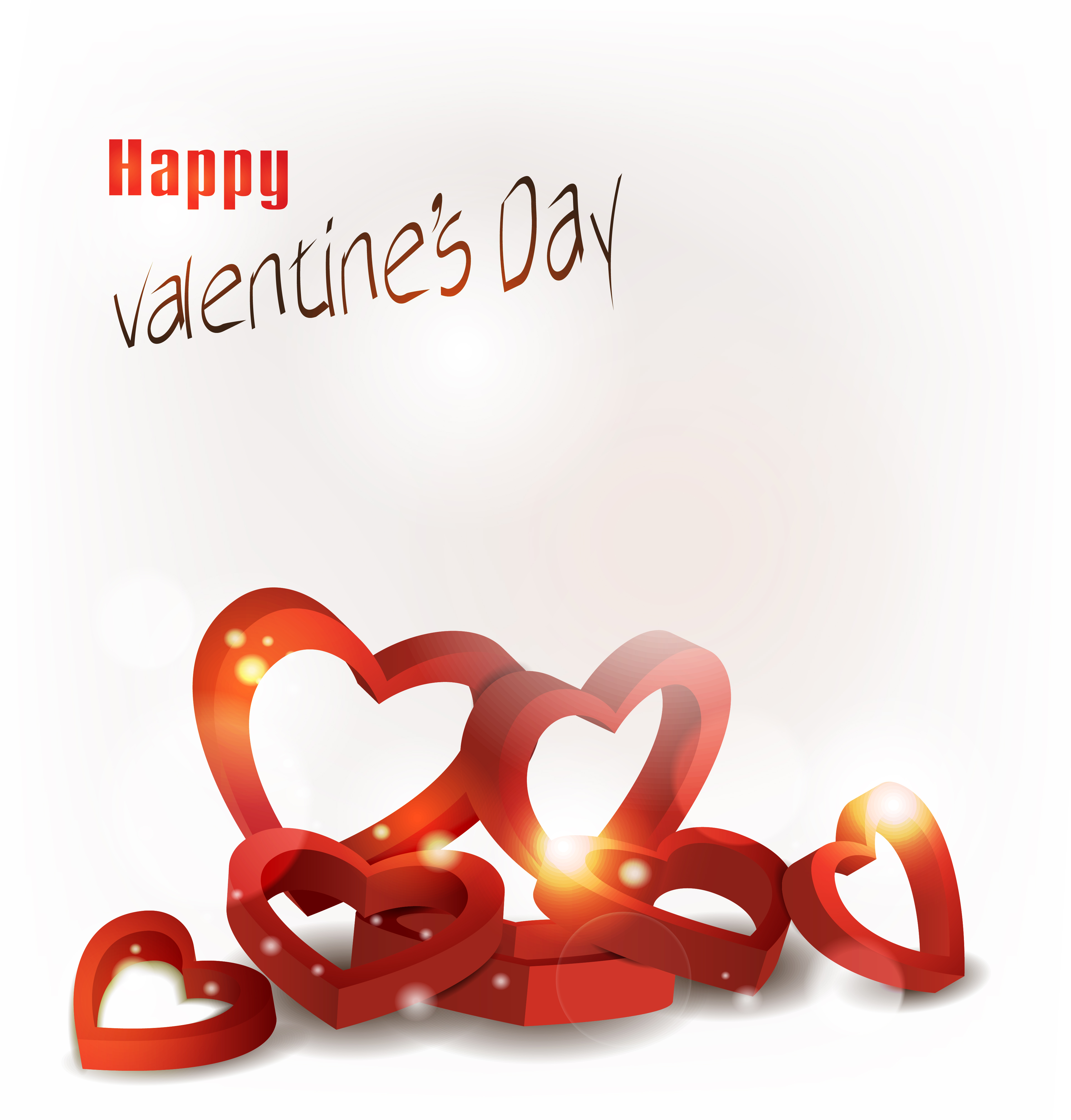 valentine day elements vector cards