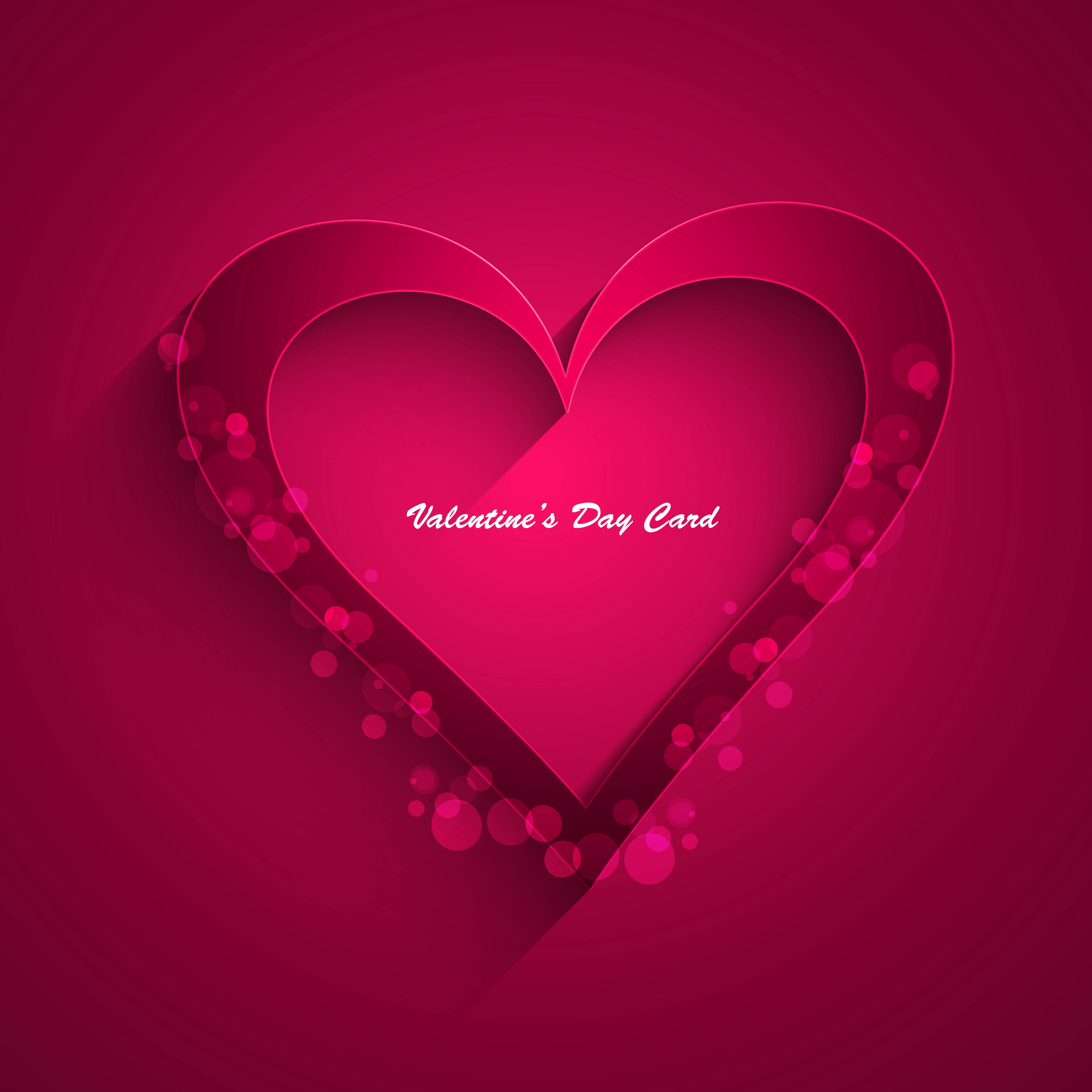 stylish valentine day card element vector