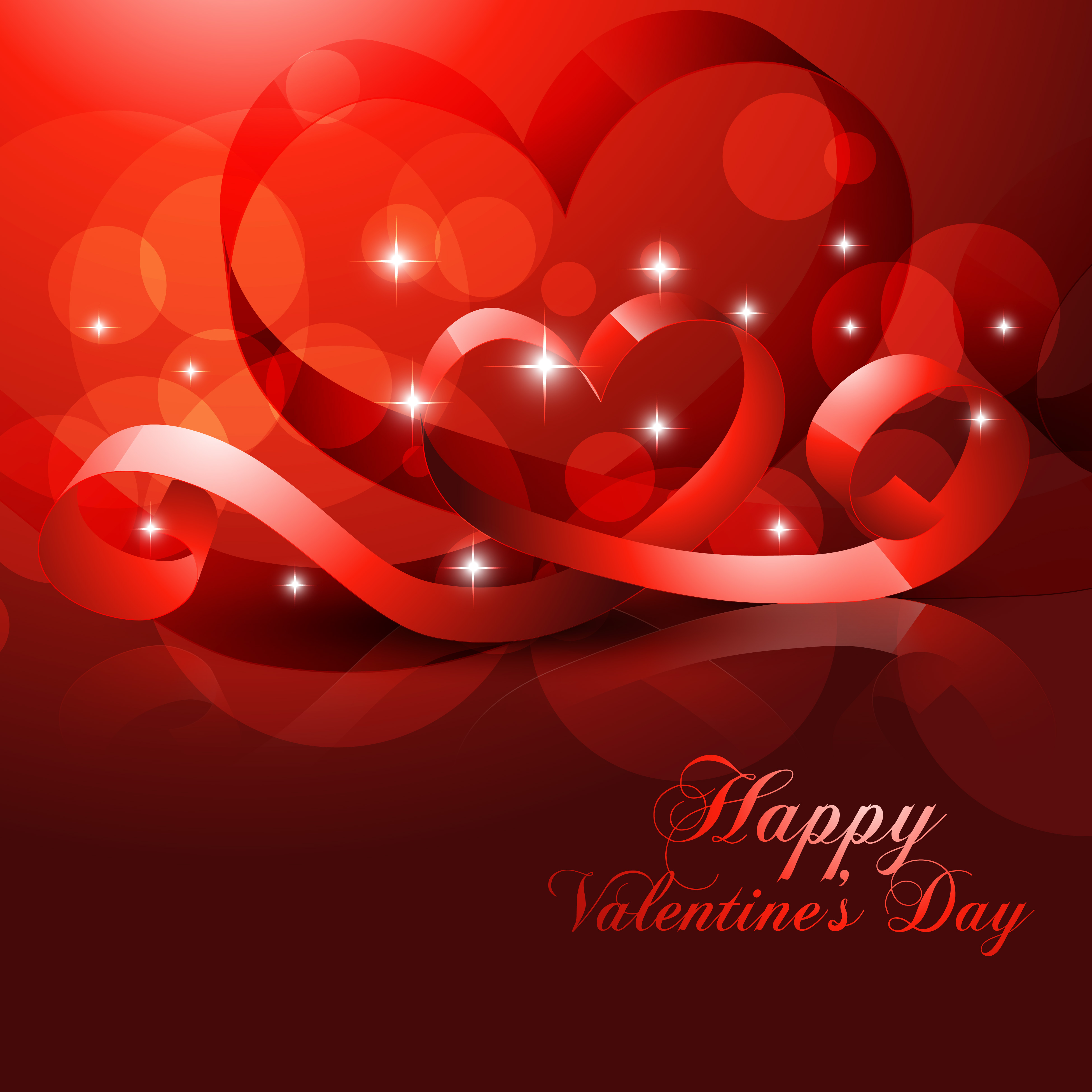 romantic happy valentine day cards vector