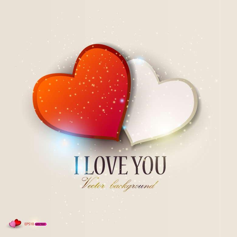 romantic happy valentine day cards vector