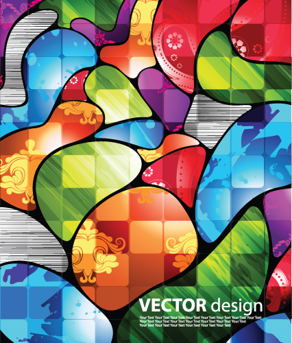 multicolour elements vector backgrounds graphics01