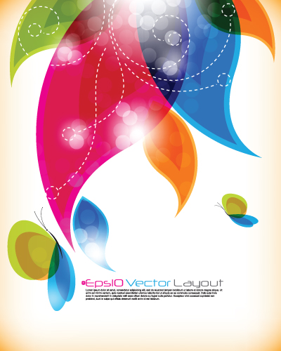 shiny colorful wave backgrounds art vector