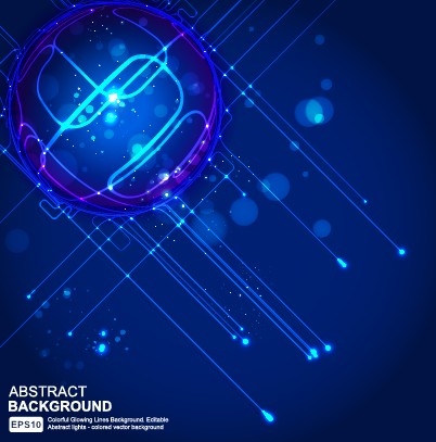 abstract blue light vector background art