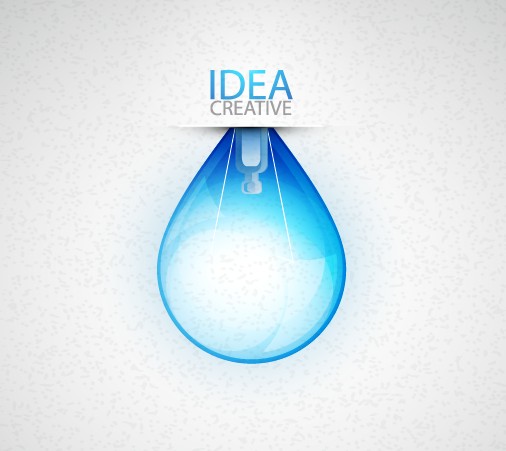 idea creative light design elements vector