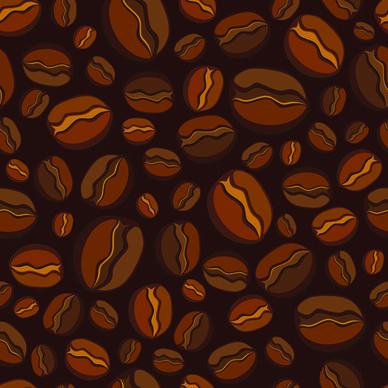 set of dark coffee vector background