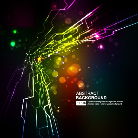 elements of neon abstract vector backgrounds