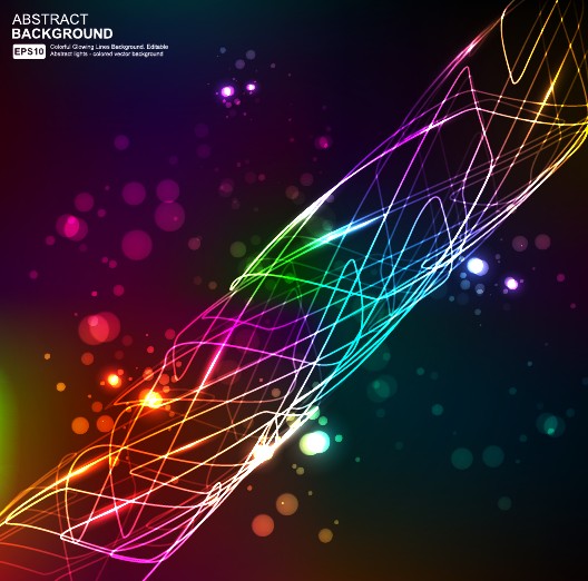 elements of neon abstract vector backgrounds